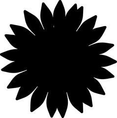 Wildflower Silhouette Border vector bundle  