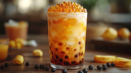 dessert in the glass