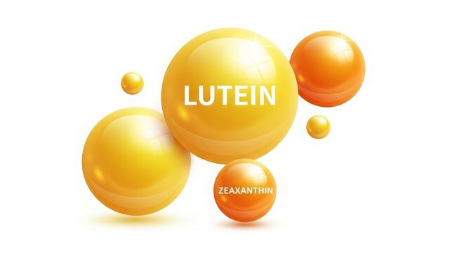 Illustration of lutein and zeaxanthin molecules, highlighting their importance in health.