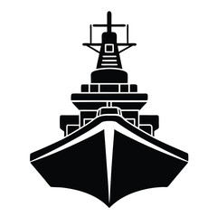 front of naval vector on white background 