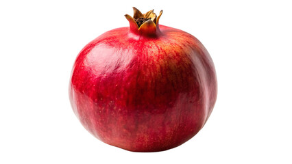 Vibrant and Fresh Pomegranate Isolated on Black Background Showing its Rich Red Color and Textured Skin in a Studio Setting