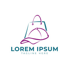 Shop Hat Logo Vector Icon Illustration