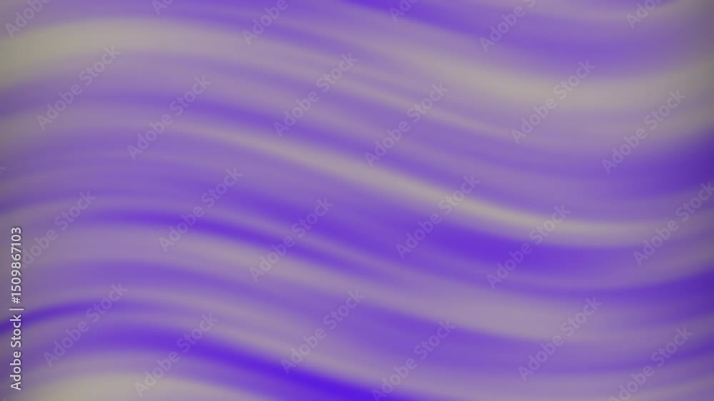 Poster abstract image with soft, wavy lines in shades of purple and beige forming a calming gradient patter