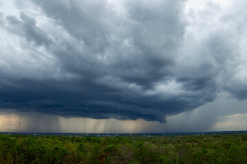  Storm clouds with the rain. Nature Environment Dark huge cloud sky black stormy cloud