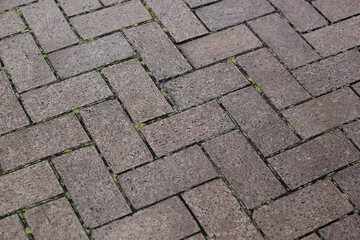 Pavement brickwork in Tokyo Japan