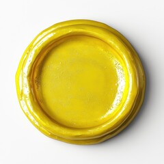 Round yellow seal