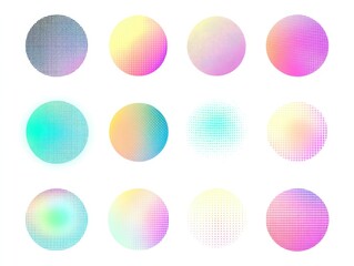 Colorful circular gradients
