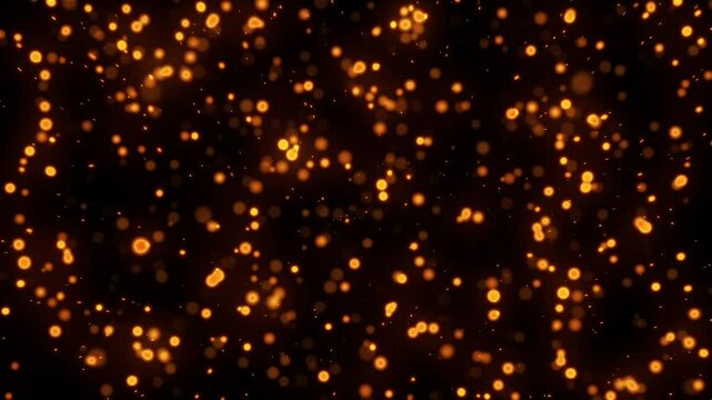 Cinematic Falling Fire Particles -1 (NMPLID_00010). Background is perfectly looped and can be repeated to the long you need.