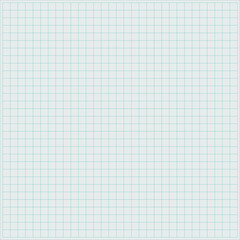 Clean simple graph paper, checked paper, gridded paper background. Vector. Notebook, sheet paper,...