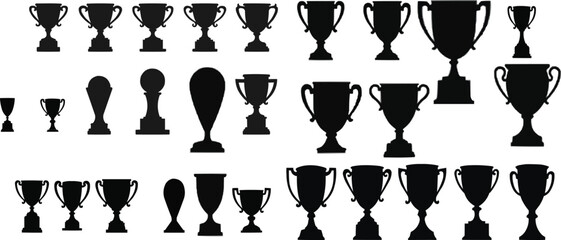 winning moment vector, cup with confetti background, 3D world cup trophy design,