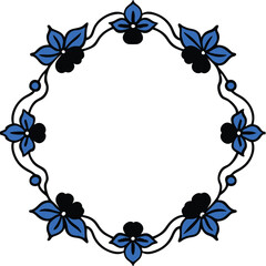 Floral Frame Vector Elegant Designs for Invitations and Decor. Vintage floral frame set. decorative elegant floral ornaments. Design element for brochure. Vector illustration.