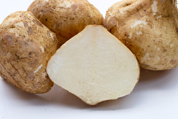 Mexican turnip or jicama or yam bean