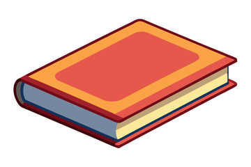    A book vector art illustration.

