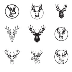 set of tribal tattoo designs