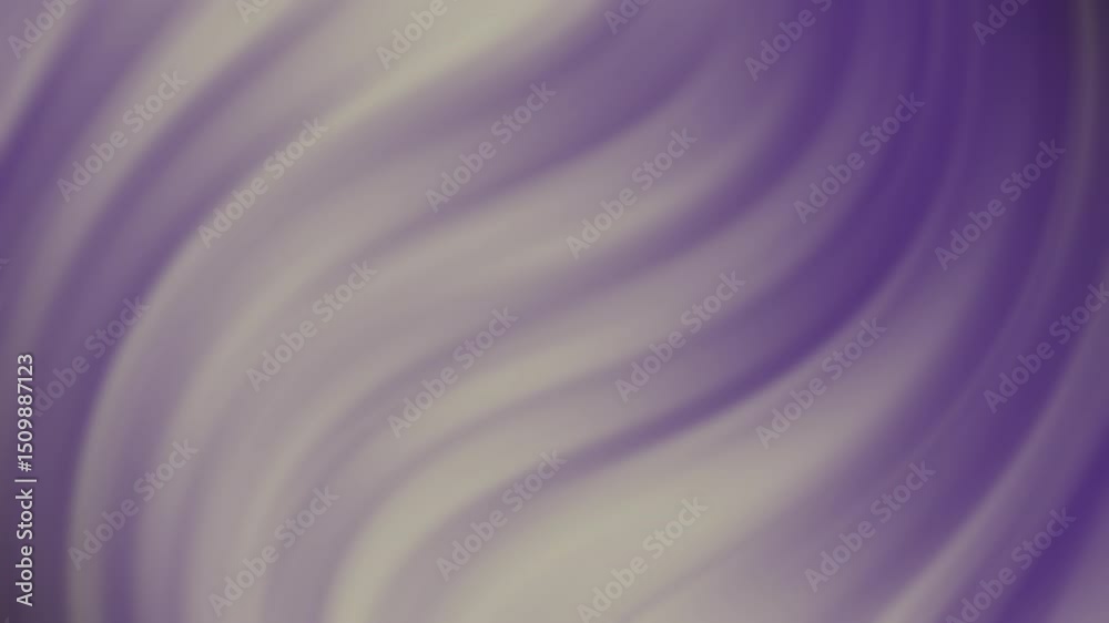 Poster soft flowing purple and cream abstract waves blend seamlessly, creating a calming and elegant gradie
