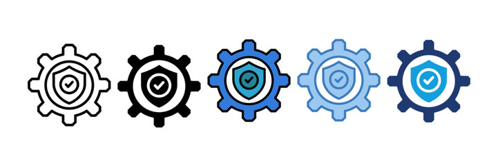 Security Setting Icon Element For Design