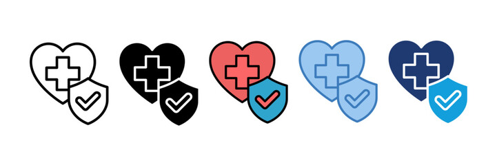 Obraz premium Medical Cross Icon Element For Design