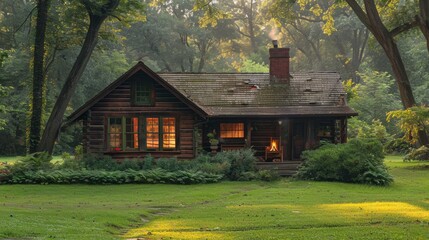 Wooden garden house, a small cozy cottage on your own plot among the trees for a secluded weekend getaway