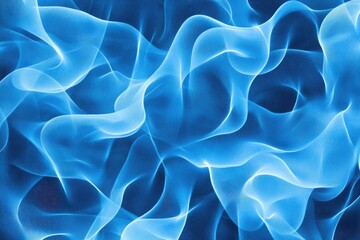 Obraz premium Abstract blue flowing shapes