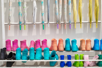 Drying, Japan, Umbrella, Blue, Color Image
