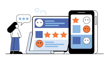 customer review 1 rating bad experience concept of unhappy complaint service poor negative feedback dissatisfaction service dissatisfied 1 star review ranking internet online survey 38234855 1