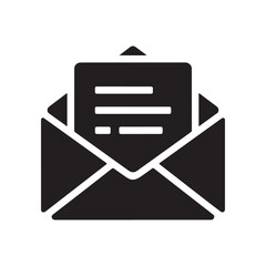Email envelope vector icon illustration symbol for web design
