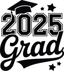 Class of 2025 Graduation Artwork, Congrats Senior Illustration, Graduation Illustration Art