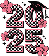 Class of 2025 Graduation Artwork, Congrats Senior Illustration, Graduation Illustration Art