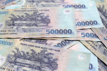 Five hundred thousand dong banknotes
