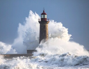 Lighthouse at the ocean 
