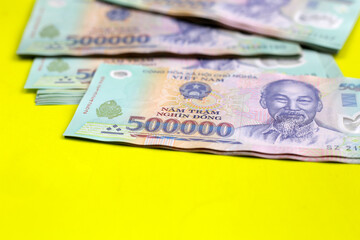 Five hundred thousand dong banknotes