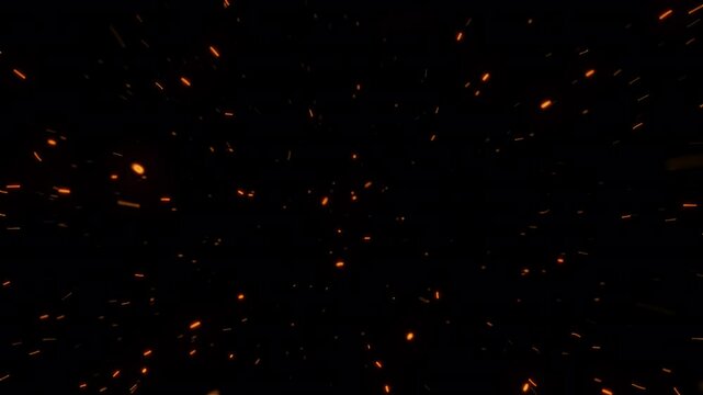 Cinematic Fire Particles -1 with Alpha Channel (NMPLID_00012). Overlay is perfectly looped and can be repeated to the long you need. 