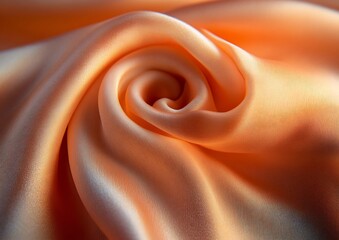 Soft, flowing orange fabric