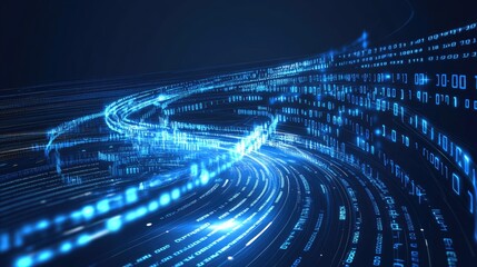 Abstract digital data stream design.