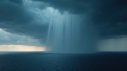High-Definition Image of a Storm Approaching the Ocean