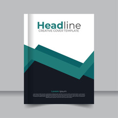 Clean and Modern Corporate Cover Templates, Flyers, Reports, and Book Designs, Professional Business Book Cover Layout Editable Template
