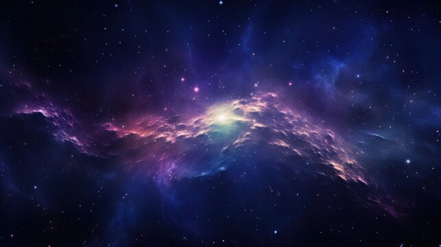 Exploring cosmic wonders nebulae in the universe digital art astronomical environment vivid viewpoint celestial concepts