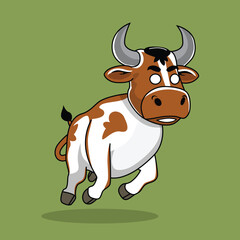 Angry Cow in Eid Al Adha Mubarak