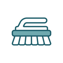 scrub brush icon vector design template simple and clean