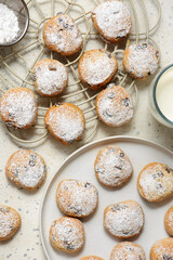 Vegan, lactose-free, egg-free, lean cookies.selective focus.