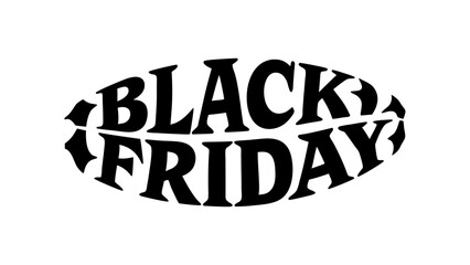 Obraz premium Black Friday Typography