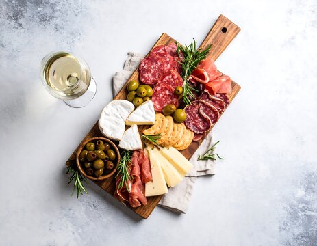 Gourmet cheese and charcuterie board (2) - Powered by Adobe