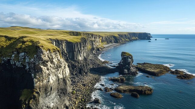 scenic coastal road with cliffs and the ocean in view.