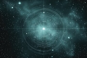 Obraz premium Cosmic interface design