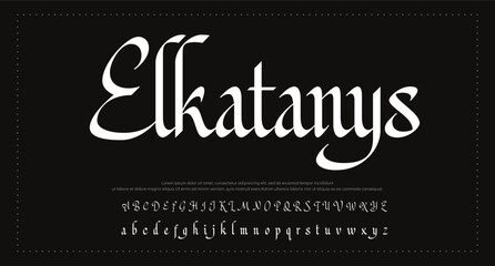 signature Font Calligraphy Logotype Script Brush Font Type Font lettering handwritten 