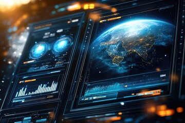 Futuristic global data display