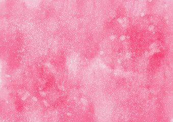 Vintage pink watercolor texture with abstract bubbles pattern