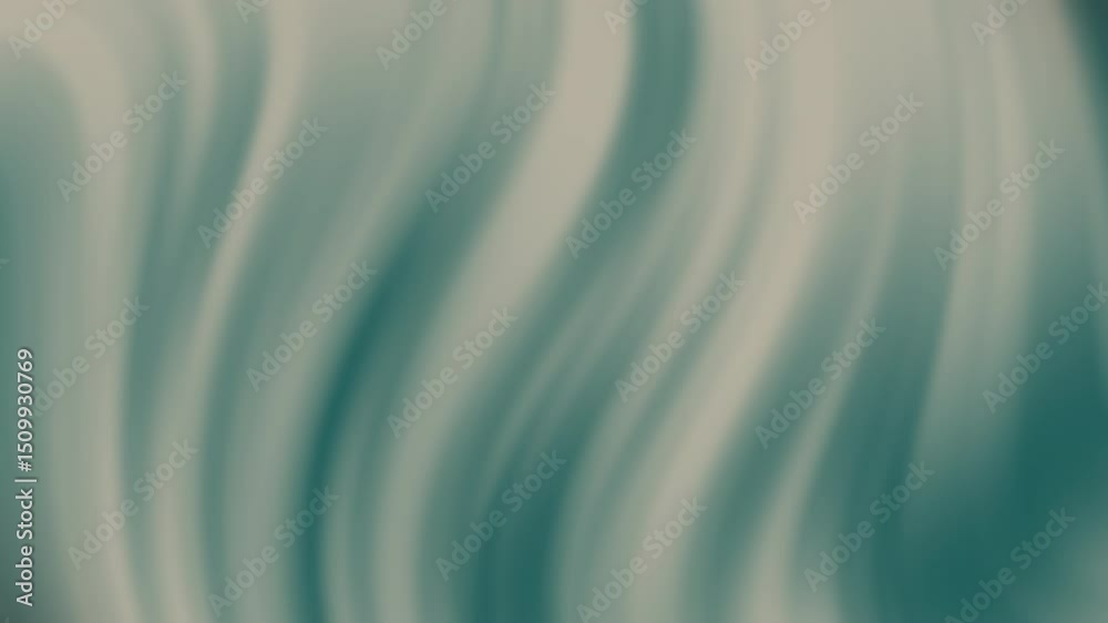 Poster soft teal and beige abstract waves blend smoothly, creating a calming and flowing visual impression,