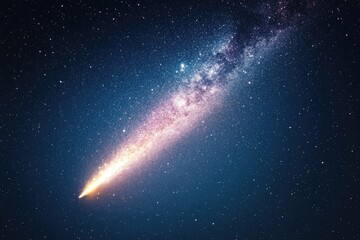 Fototapeta premium Cosmic expanse, vibrant nebulae, starry night