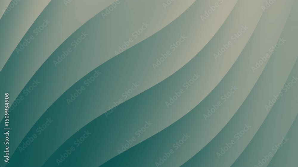 Poster abstract wavy lines in soft green gradients create a smooth, modern background, abstract texture gra